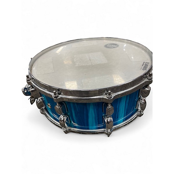Used TAMA 14X5.5 Starclassic Performer Snare Sky Blue Aurora Drum