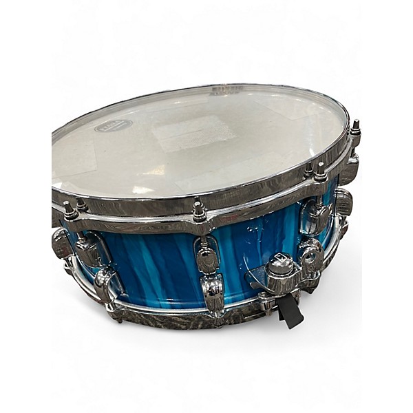Used TAMA 14X5.5 Starclassic Performer Snare Sky Blue Aurora Drum