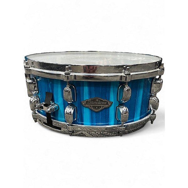 Used TAMA 14X5.5 Starclassic Performer Snare Sky Blue Aurora Drum