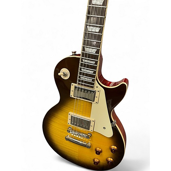 Used 2010 Epiphone Les Paul Standard 2 Color Sunburst Solid Body Electric Guitar