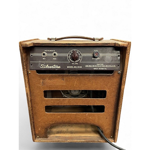 Vintage 1950s Silvertone MODEL NO. 1340 Tube Guitar Combo Amp