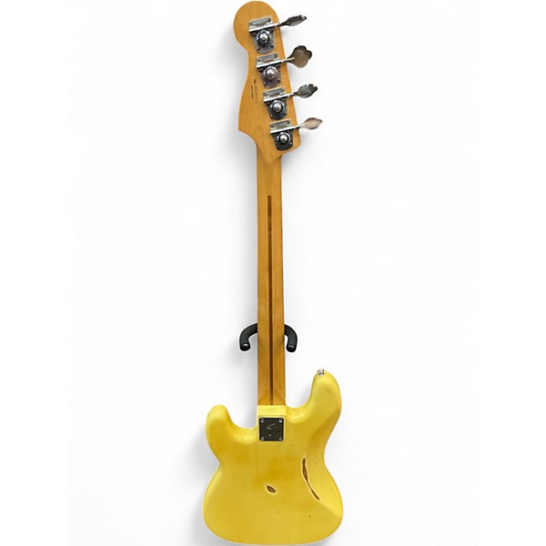 Used Fender Player Precision Bass Hialeah Yellow Electric Bass Guitar