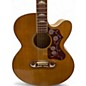 Used Epiphone EJ200SCE Natural Acoustic Electric Guitar