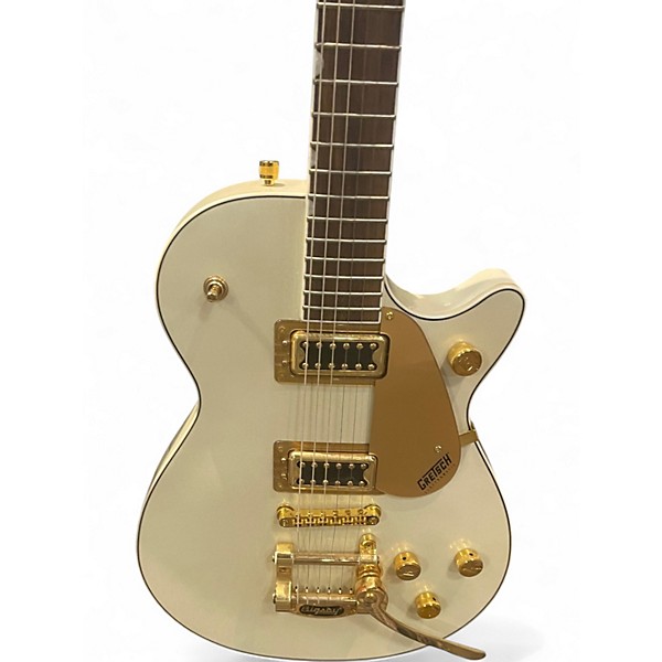 Used Gretsch Guitars g5237tg Electromatic Jet FT Bigsby LTD champagne white Solid Body Electric Guitar
