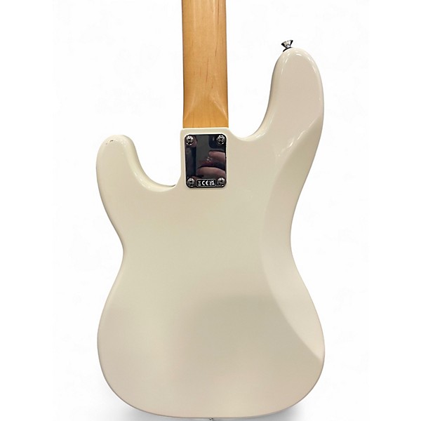 Used Fender Standard Precision Bass Olympic White Electric Bass Guitar