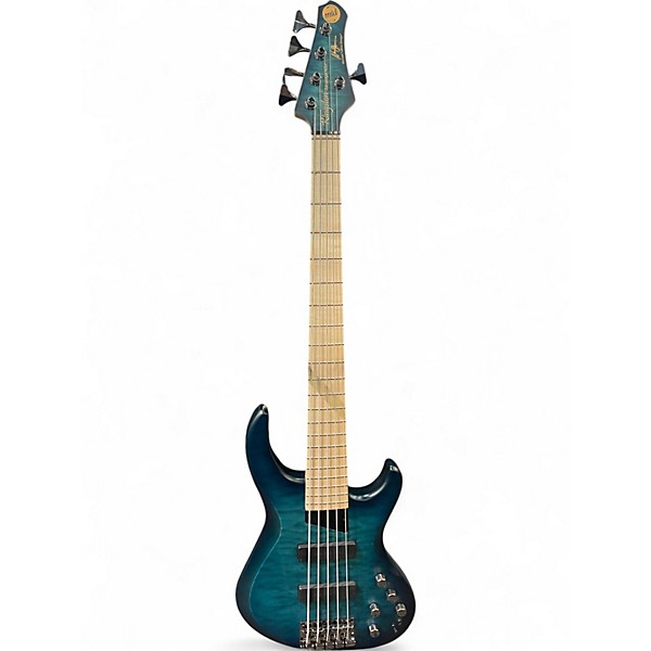 Used MTD Kingston Saratoga NSJ Turquoise Electric Bass Guitar