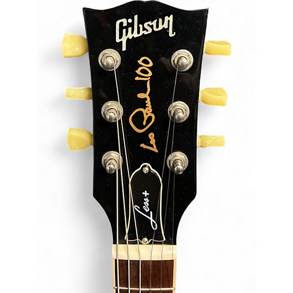 Used 2015 Gibson Les Paul Less Plus 2 Tone Sunburst Solid Body Electric Guitar