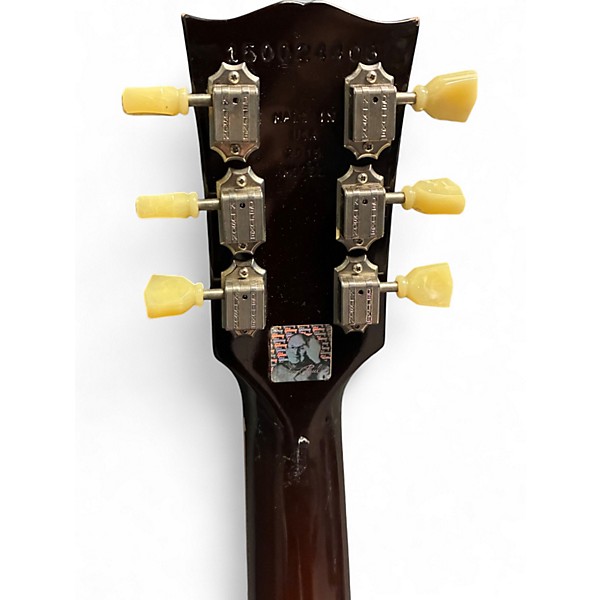 Used 2015 Gibson Les Paul Less Plus 2 Tone Sunburst Solid Body Electric Guitar