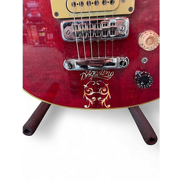 Vintage 1970s D'agostino BENCHMARK Cherry Solid Body Electric Guitar