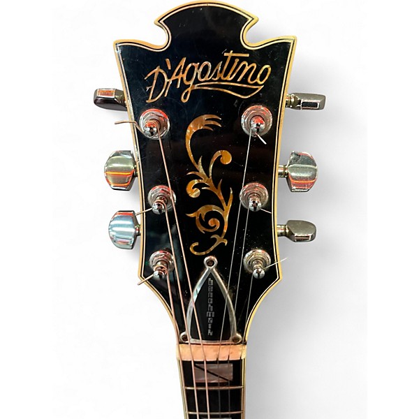 Vintage 1970s D'agostino BENCHMARK Cherry Solid Body Electric Guitar