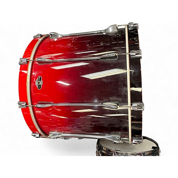 Used TAMA 4 Piece Superstar Red to Black Fade Drum Kit