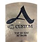 Used Zildjian 14in A Custom Hi Hat Pair Cymbal