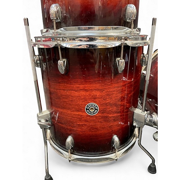 Used Gretsch Drums 3 Piece Catalina Club Jazz Series Deep Cherry Burst Drum Kit