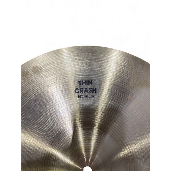 Used Zildjian 16in Thin Crash Cymbal