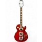 Used Epiphone Les Paul Standard Plain Top with Bigsby Trans Red Solid Body Electric Guitar thumbnail