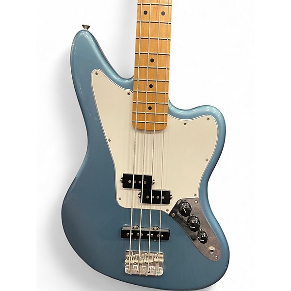Used 2018 Fender Player Jaguar Bass Blue Electric Bass Guitar
