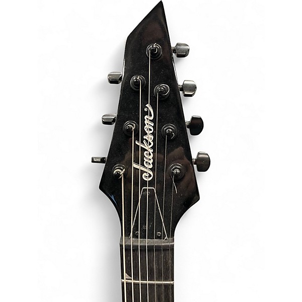 Used Jackson JS22-7 Dinky 7 String Black Solid Body Electric Guitar