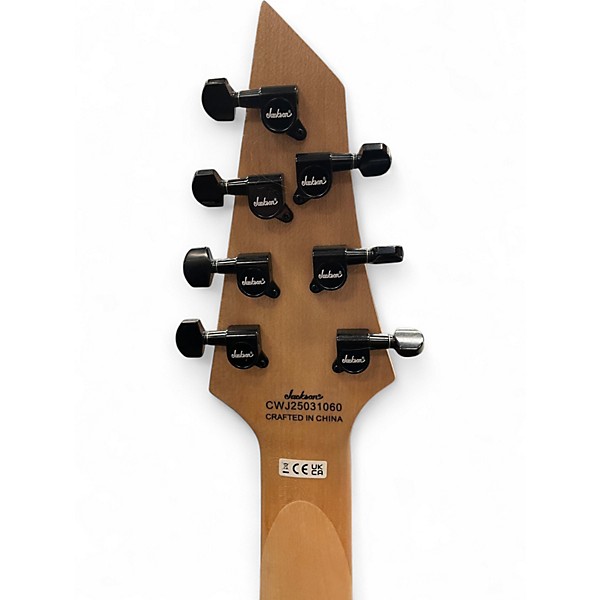 Used Jackson JS22-7 Dinky 7 String Black Solid Body Electric Guitar