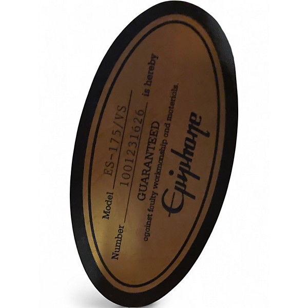 Used Epiphone ES175 Premium Tobacco Sunburst Hollow Body Electric Guitar