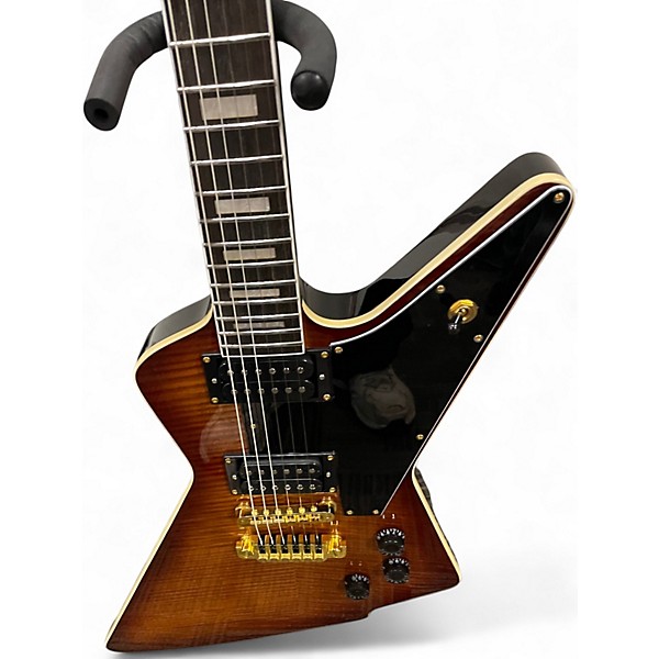 Used Firefly CLASSIC Brown Sunburst Solid Body Electric Guitar