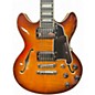 Used D'Angelico Premier Mini DC Dark Iced Tea Burst Hollow Body Electric Guitar