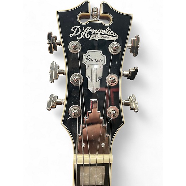 Used D'Angelico Premier Mini DC Dark Iced Tea Burst Hollow Body Electric Guitar