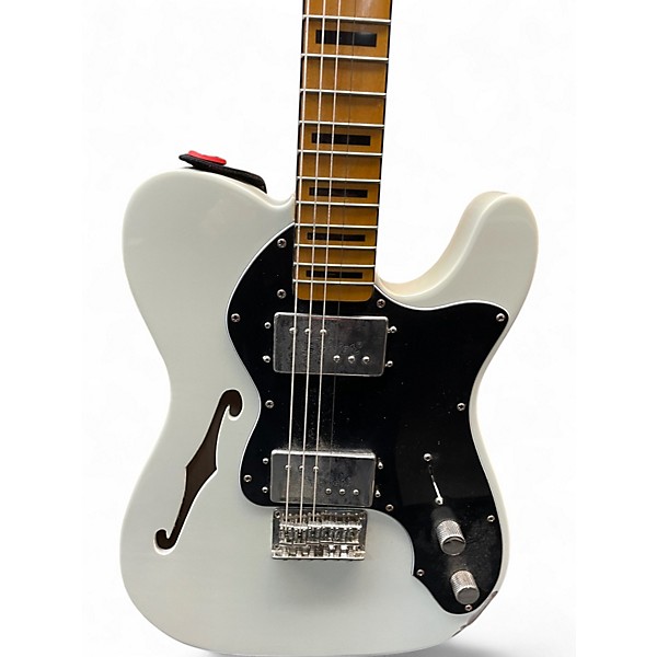 Used Squier Classic Vibe 70s Thinline Telecaster Olympic White Hollow Body Electric Guitar