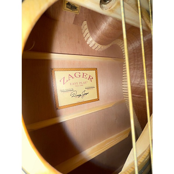 Used Zager ZAD-50CE/N NATURAL Acoustic Electric Guitar