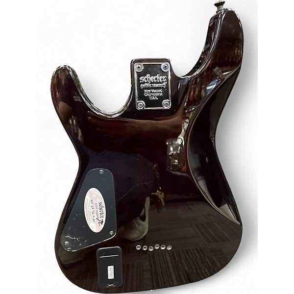 Used Schecter Guitar Research Demon 6 Crimson Red Solid Body Electric Guitar