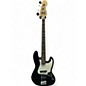 Used Fender Standard Jazz Bass Black and White Electric Bass Guitar thumbnail