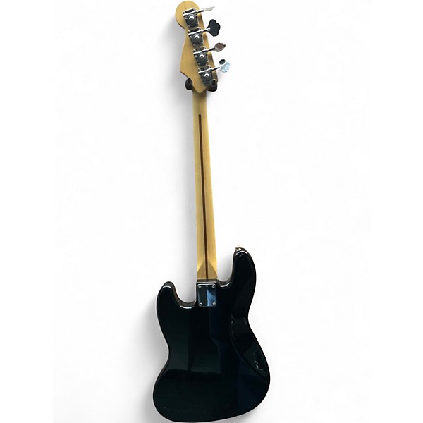 Used Fender Standard Jazz Bass Black and White Electric Bass Guitar