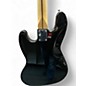 Used Fender Standard Jazz Bass Black and White Electric Bass Guitar