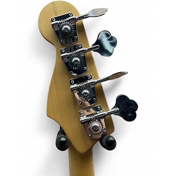 Used Fender Standard Jazz Bass Black and White Electric Bass Guitar