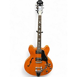 Used Epiphone Nick Valensi Bigsby Orange Hollow Body Electric Guitar