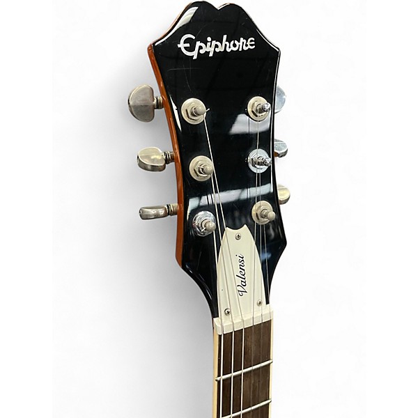 Used Epiphone Nick Valensi Bigsby Orange Hollow Body Electric Guitar