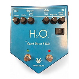 Used Visual Sound H2O Liquid Chorus Echo Effect Processor