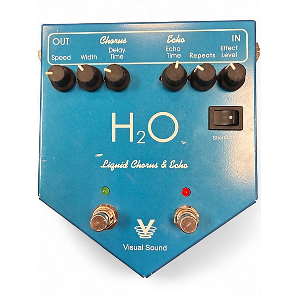 Used Visual Sound H2O Liquid Chorus Echo Effect Processor