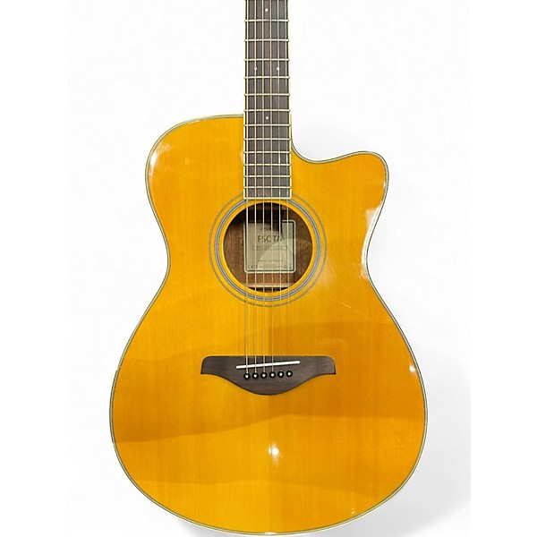 Used Yamaha FSCTA Natural Acoustic Electric Guitar
