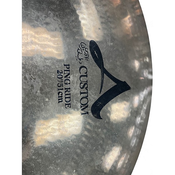 Used Zildjian 20in A Custom Ping Ride Cymbal