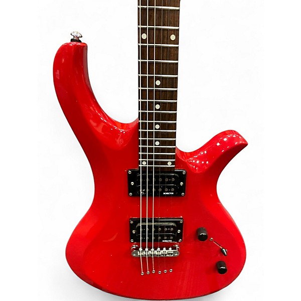 Used Schecter Guitar Research Riot 6 Red Solid Body Electric Guitar