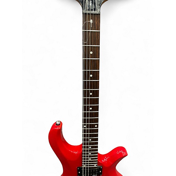 Used Schecter Guitar Research Riot 6 Red Solid Body Electric Guitar