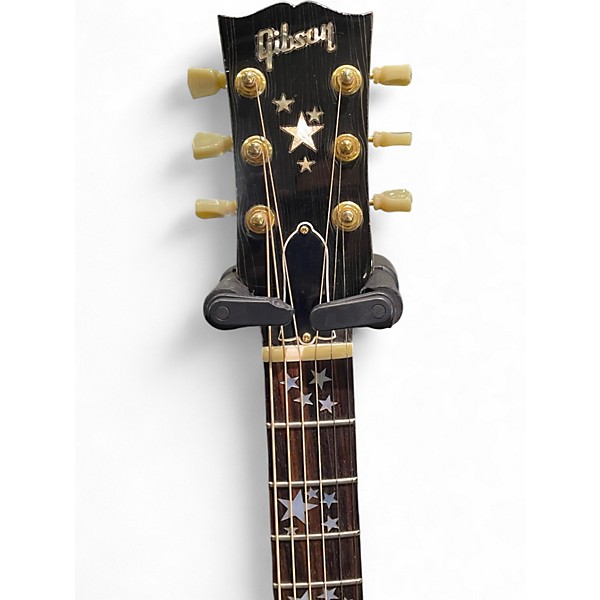 Vintage 1982 Gibson Starburst Deluxe Natural  Acoustic Guitar