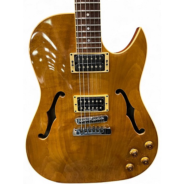 Vintage 1989 The Heritage SAE Natural Maple Hollow Body Electric Guitar