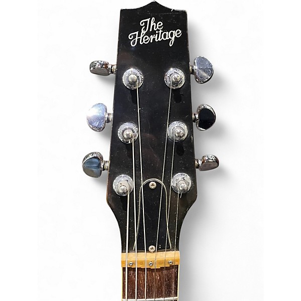 Vintage 1989 The Heritage SAE Natural Maple Hollow Body Electric Guitar