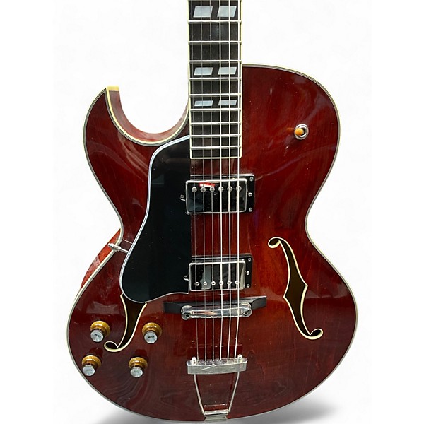 Used Eastman AR372CEL Left Handed Transparent Walnut Hollow Body Electric Guitar