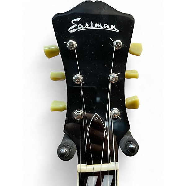 Used Eastman AR372CEL Left Handed Transparent Walnut Hollow Body Electric Guitar