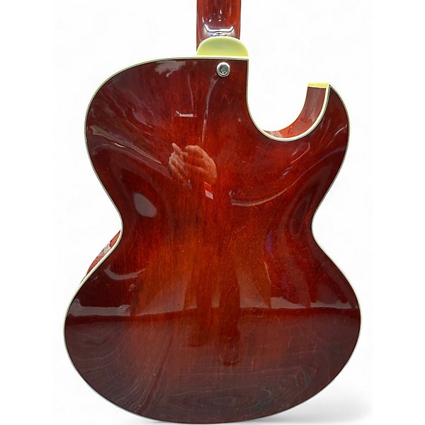 Used Eastman AR372CEL Left Handed Transparent Walnut Hollow Body Electric Guitar