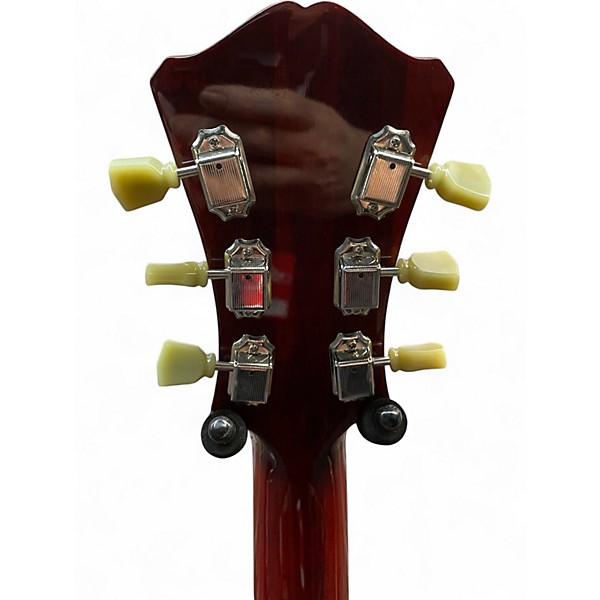 Used Eastman AR372CEL Left Handed Transparent Walnut Hollow Body Electric Guitar