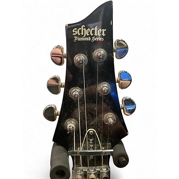 Used Schecter Guitar Research Omen 6 Black Solid Body Electric Guitar