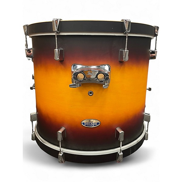 Used Pearl 5 Piece Decade Satin Amburst Drum Kit